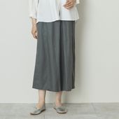 Crea delice/リネン8分丈ワイドパンツ